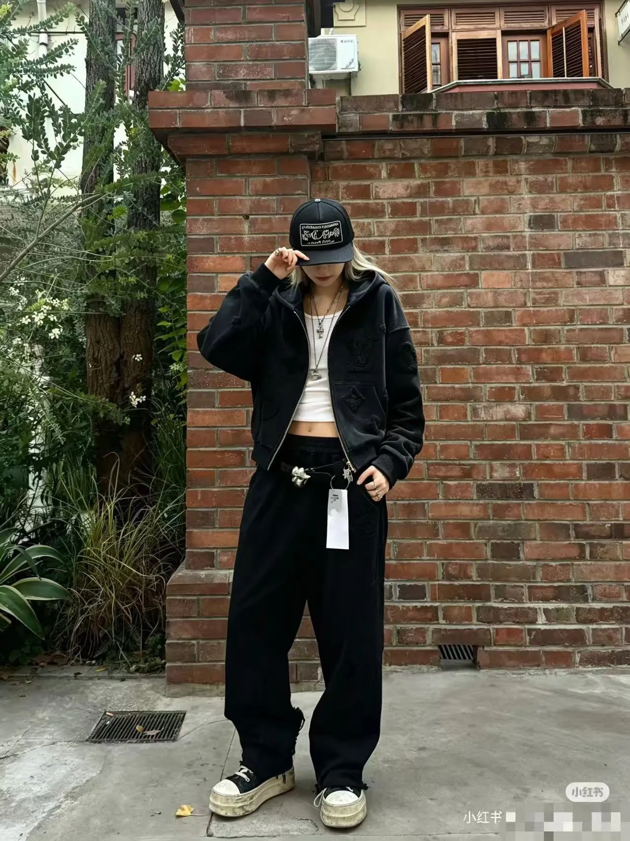 Louis Vuitton/Louis Vuitton towel logo zipper hooded sweatshirt jacket
